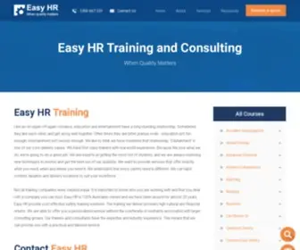 Easyhr.edu.au(Online Training) Screenshot