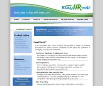 Easyhrweb.com(EasyHRweb, LLC) Screenshot