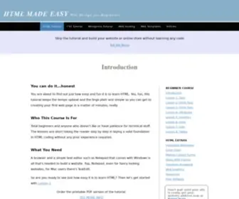 Easyhtmlcode.com(HTML Beginner Tutorial With Examples) Screenshot