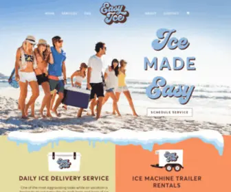 Easyiceobx.com(Outer Banks Ice Supplier & Delivery Service) Screenshot