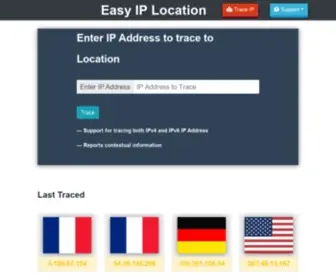 Easyiplocation.com(Trace IP to Location) Screenshot