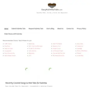 Easykalimbatabs.com(Easy Kalimba Tabs) Screenshot