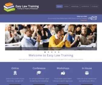 Easylawtraining.com(Learn law the easy way) Screenshot