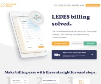 Easylegalbilling.com(Cloud-Based Software for Time Tracking & LEDES Billing) Screenshot