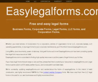 Easylegalforms.com(Easylegalforms) Screenshot