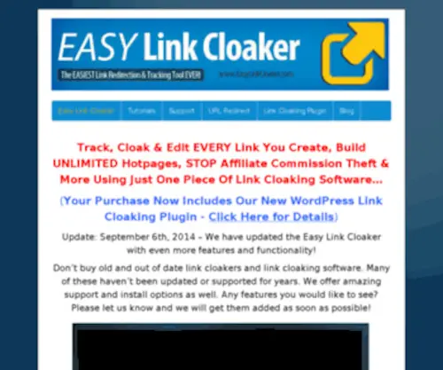 Easylinkcloaker.com(Link Cloaker Software) Screenshot