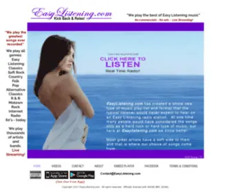 Easylistening.com(Easy Listening Radio) Screenshot