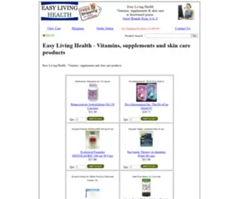 Easylivinghealth.com(Easy Living Health) Screenshot