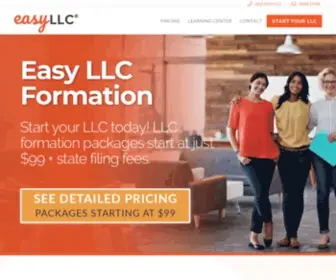 Easyllc.com(Easy LLC Formation) Screenshot