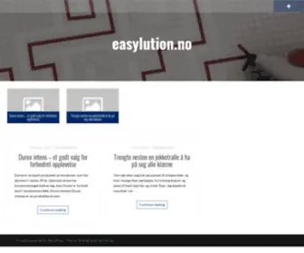 Easylution.no(Web-applikasjoner Reiseregning Timeliste Analyse Konsulenttjenester) Screenshot