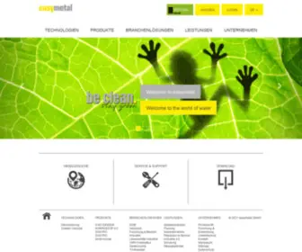 Easymetal.com(Wasseraufbereitung Prozesswasser VE) Screenshot