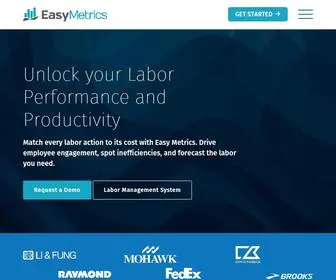 Easymetrics.com(Labor Costing and Productivity Software) Screenshot