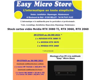 Easymicrostore.fr(Vente matériel informatique) Screenshot