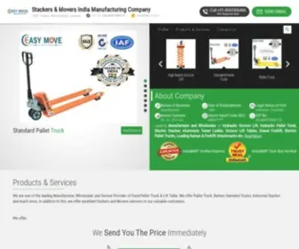 Easymove.co.in(Stackers & Movers India Manufacturing Company) Screenshot