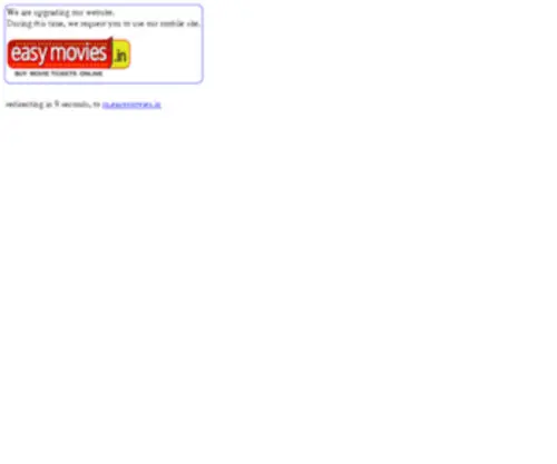 Easymoviesindia.com(Easiest way to buy tickets for Cinema Theatres) Screenshot