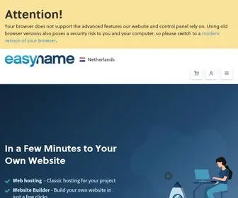 Easyname.com(Webhosting, Website Builder und Domains) Screenshot