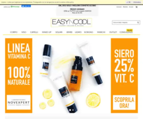Easyncool.com(Cosmetici Naturali) Screenshot