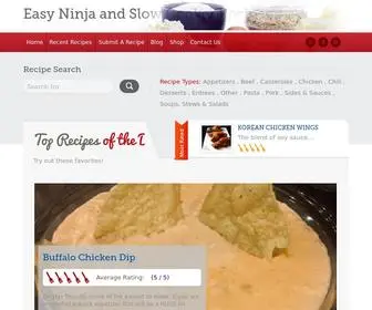 Easyninjarecipes.com(Easy Ninja and Slow Cooker RecipesEasy Ninja and Slow Cooker Recipes) Screenshot