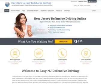EasynjDefensivedriving.com(Defensive Driving Course Online) Screenshot