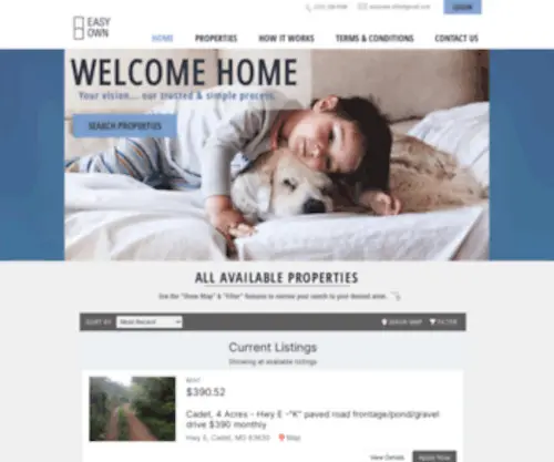 Easyownhomes.com(Homes for Sale) Screenshot