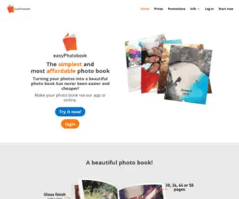 Easyphotobook.co.uk(The easiest to create and least expensive photo book) Screenshot