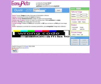 Easypict.org(Redimensionner, optimiser, convertir vos images et vos photos) Screenshot