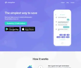Easyplan.in(Save for the things you love) Screenshot