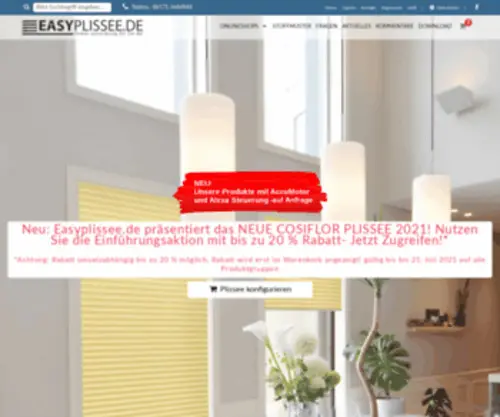 Easyplissee.de(Plissees (Faltstore) Screenshot