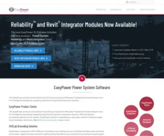 Easypower.com(EasyPower Arc Flash Analysis Software) Screenshot