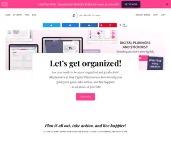 Easyprintableplanners.com(Digital Planners and Stickers to make your Plans and Life EASY) Screenshot