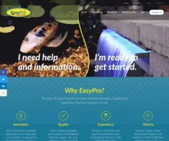 Easypro.com(EasyPro Pond Products) Screenshot