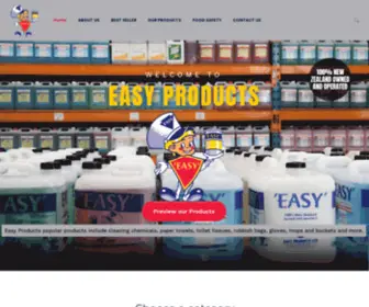 Easyproducts.co.nz(Easy Products popular products include cleaning chemicals) Screenshot