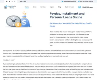 EasyQualifymoney.com(Easy Qualify Money) Screenshot