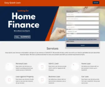 EasyQuickloan.co.in(Easy Quick Loan Services) Screenshot