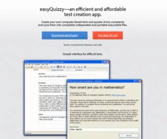 EasyQuizzy.com(A test creation tool) Screenshot