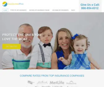 EasyQuotes4You.com(Life Insurance) Screenshot