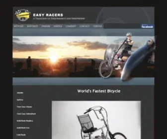 Easyracers.com(Easy Racers Recumbent Bicycles) Screenshot