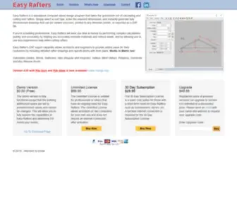 Easyrafters.com(Roof Rafter Calculator) Screenshot