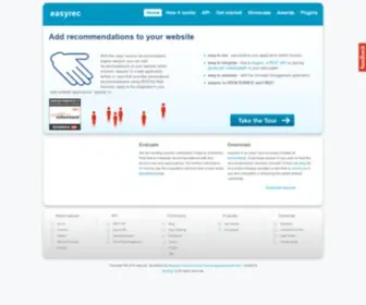 Easyrec.org(Open source recommendation engine) Screenshot