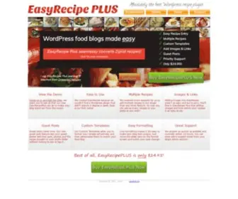 Easyrecipeplugin.com(The Wordpress recipe plugin for non) Screenshot