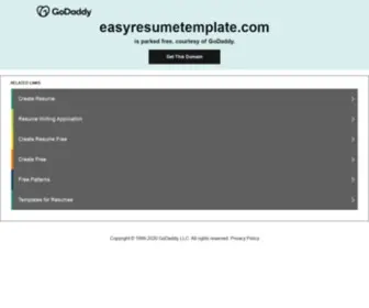 Easyresumetemplate.com(Easyresumetemplate) Screenshot