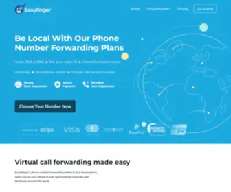 Easyringer.com(Local Phone Number Forwarding to Anywhere) Screenshot