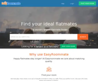 Easyroommate.co.nz(Part of the easy family of brands) Screenshot