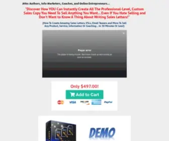 Easysalescopywizard.com(Easy Sales Copy Wizard Sales Page) Screenshot