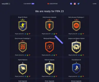 Easysbc.io(FIFA 23 Ultimate Team SBC Solutions) Screenshot