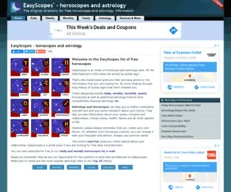 Easyscopes.com(Horoscopes and astrology) Screenshot