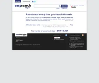 Easysearch.org.uk(Supplied by easyfundraising) Screenshot
