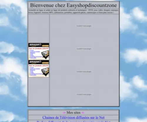 Easyshopdiscountzone.com(Actualité en ligne et achat en ligne de produits culturels et techniques) Screenshot