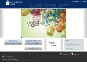 Easyshoppingcards.com(Easy Shopping Cards) Screenshot
