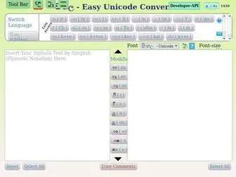 Easysinhalaunicode.com(Easy Sinhala Unicode Converter) Screenshot
